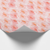 Hübsch Blush Pink Rose Geschenkpapier (Ecke)