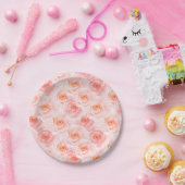 Hübsch Blush Pink Rose Pappteller (Party)