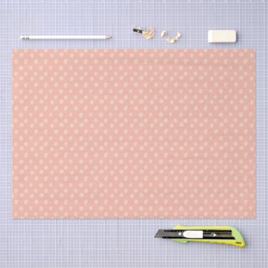 Hübsch Blush Rose Polka Dot Seidenpapier (Handwerk)