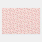 Hübsch Blush Rose Rosa Blumengeschenk Geschenkpapier Set (Vorderseite 3)