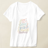 Hübsch Boho Botanischer Garten Zitat T-Shirt (Ablage )