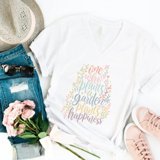 Hübsch Boho Botanischer Garten Zitat T-Shirt