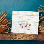 Hübsch Boho Bouquet Engagement Party Tabletop Fotoplatte (Seite)