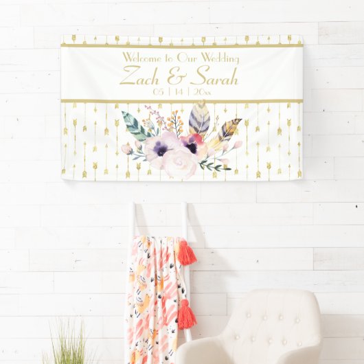 Hübsch Boho Bouquet Wedding Banner (Insitu)