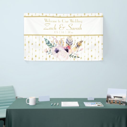 Hübsch Boho Bouquet Wedding Banner (Messeveranstaltung)