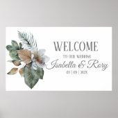 Hübsch Boho Bouquet Wedding Poster (Vorne)