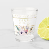 Hübsch Boho Bouquet Wedding Schnapsglas (Vorderseite)