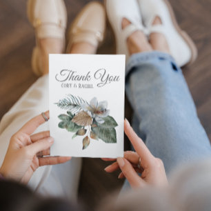 Hübsch Boho Bouquet Wedding Vielen Dank, dass Sie Dankeskarte