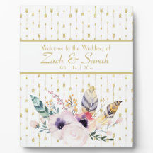 Hübsch Boho Bouquet Wedding Welcome Tabletop