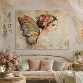 Hübsch Boho Butterfly Fairy Pastell Wasserfarbene  Poster