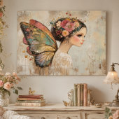 Hübsch Boho Butterfly Fairy Pastell Wasserfarbene  Poster
