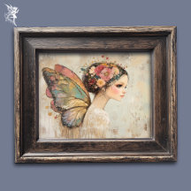 Hübsch Boho Butterfly Fairy Pastell Wasserfarbene