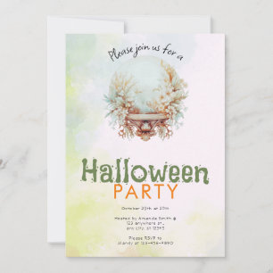Hübsch Boho Crystal Ball Halloween-Party Einladung