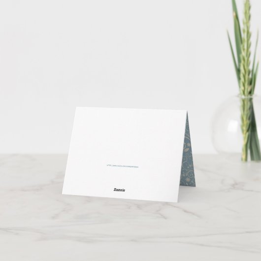 Hübsch Boho Elephant Dankeskarte (Rückseite)