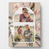Hübsch Boho Floral Zwei Foto Plaque Fotoplatte (Vorderseite)
