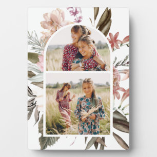 Hübsch Boho Floral Zwei Foto Plaque Fotoplatte