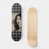 HÜBSCH BOHO GIRL ART Skateboard Deck (Vorderseite)