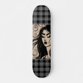 HÜBSCH BOHO GIRL ART Skateboard Deck (Vorne)