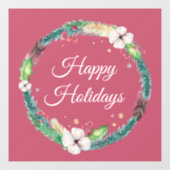 Hübsch Boho Holiday Wreath Fensteraufkleber (Blatt)
