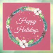 Hübsch Boho Holiday Wreath Fensteraufkleber (Blatt 3)