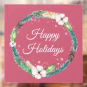 Hübsch Boho Holiday Wreath Fensteraufkleber (Blatt 2)