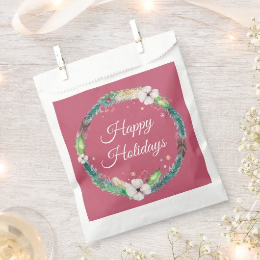 Hübsch Boho Holiday Wreath Geschenktütchen (Ausgeschnitten)