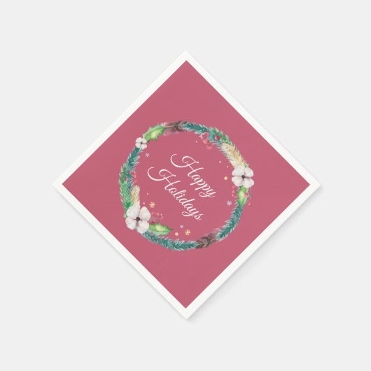 Hübsch Boho Holiday Wreath Serviette (Ecke)