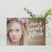 Hübsch Boho in Sea Foam| Einladung des Abschlusses (Stehend Vorderseite)