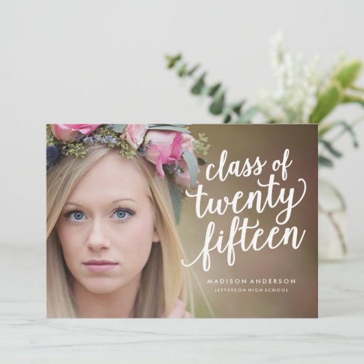 Hübsch Boho in Sea Foam| Einladung des Abschlusses (Stehend Vorderseite)