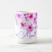 Hübsch Boho lila Pink Aquarellfarben Beste Mama Kaffeetasse (Mittel)