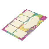 Hübsch Boho Maximalist Quilt Weekly Planner Notizblock (angewinkelt)