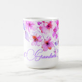 Hübsch Boho Pink Wasserfarbe Wildblumen Beste nana Kaffeetasse (Mittel)