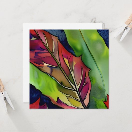 Hübsch botanisch | Denken Sie an Ihre Freundschaft Karte (Vorderseite/Rückseite Beispiel)