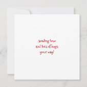 Hübsch botanisch | Denken Sie an Ihre Freundschaft Karte (Rückseite)