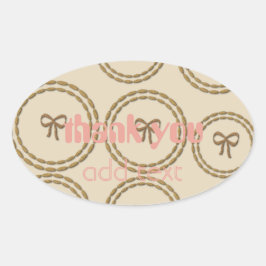 Hübsch Bow Holiday Baby Geburtstagsticker Ovaler Aufkleber