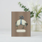 Hübsch Bow Sheep™ Collection - Postkarte (Stehend Vorderseite)