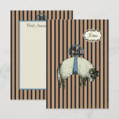 Hübsch Bow Sheep™ (DESIGNER OPTIONEN) - Einladung (Vorne/Hinten)