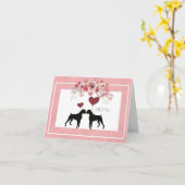 Hübsch Boxer Dog Valentine Karte (Gelbe Blume)