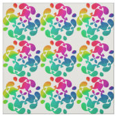 Hübsch Bright farbenfrohe Regenbogenblume Gemuster Stoff (Muster)