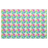 Hübsch Bright farbenfrohe Regenbogenblume Gemuster Stoff (Fat Quarter (45,7 x 55,9 cm))