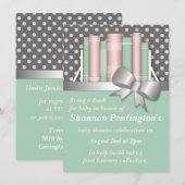 Hübsch bringen Sie ein Buch Baby Dusche Einladunge Einladung (Vorne/Hinten)