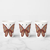 Hübsch Brown Butterly Pappbecher