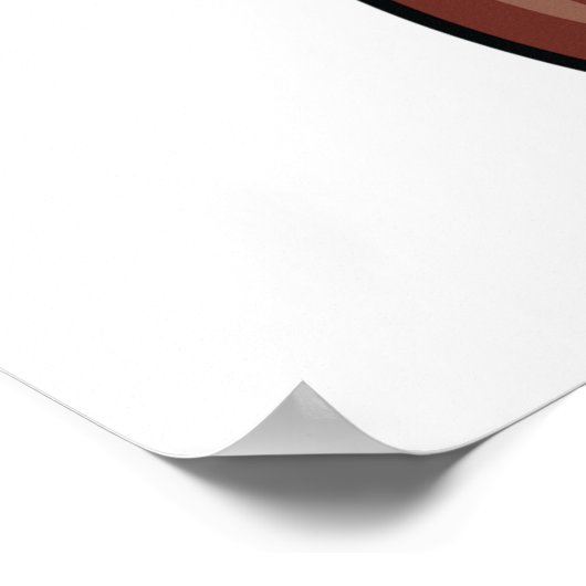 Hübsch Brown Butterly Poster (Ecke)