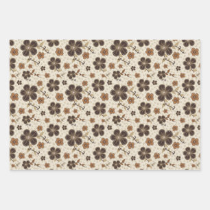 Hübsch Brown Geschenkpapier Set