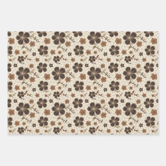 Hübsch Brown Geschenkpapier Set (Vorderseite)