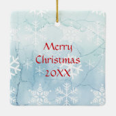 Hübsch Brown Horse mit Bow Weihnachten Personalisi Keramikornament (Rückseite)