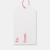 Hübsch Brown Horse mit Bow Weihnachten zu und von Geschenkanhänger (Rückseite)