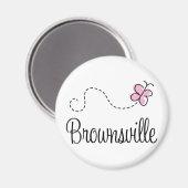 Hübsch Brownsville Texas T - Shirt Magnet (Vorderseite/Rückseite)