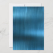 HÜBSCH BRUSHED AQUAMARIN GOLD 2 TRIM EINLADUNG (Rückseite)