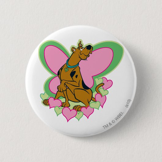 Hübsch Butterfly Scooby-Doo Button (Vorderseite)